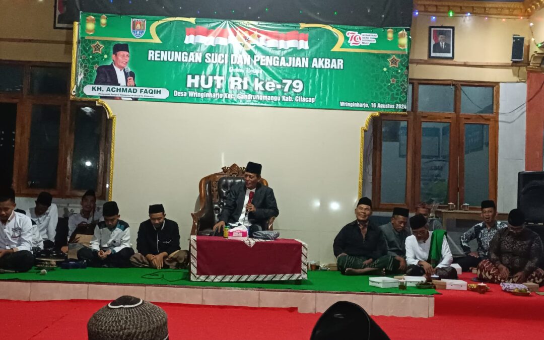Renungan Suci dan Pengajian Akbar Dalam Rangka Peringatan ke-79 HUT RI Tingkat Desa Wringinharjo